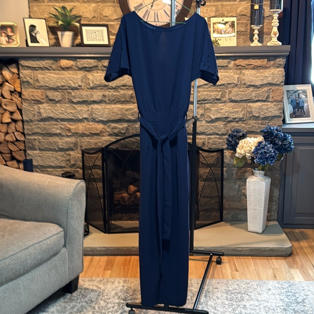 Navy blue jumpsuit